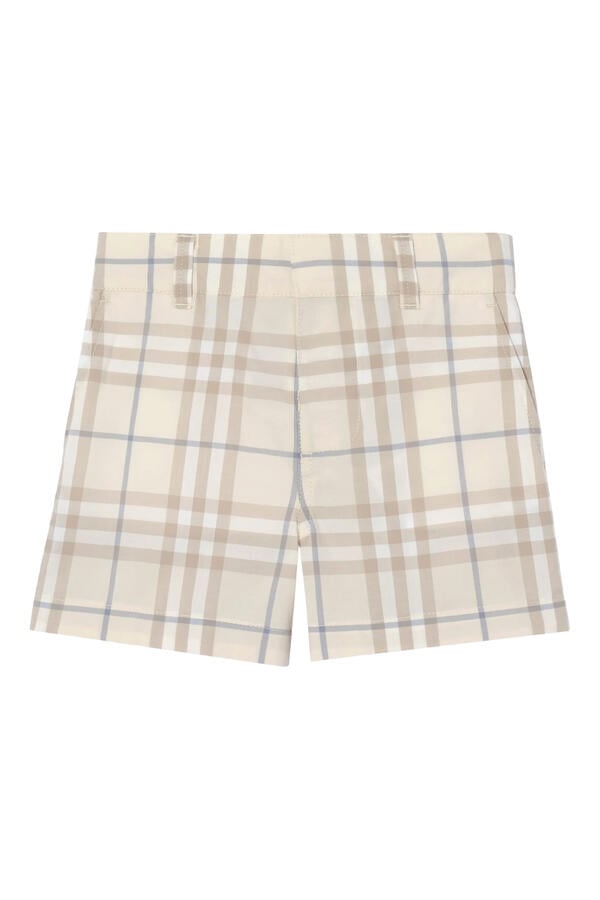 Baby Check Cotton Shorts