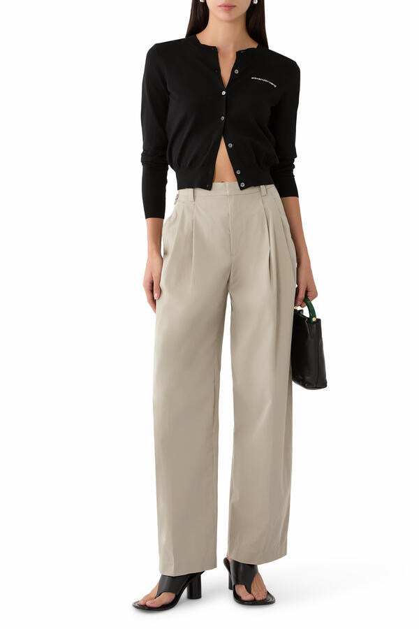 Side-Zip Tailored Pants