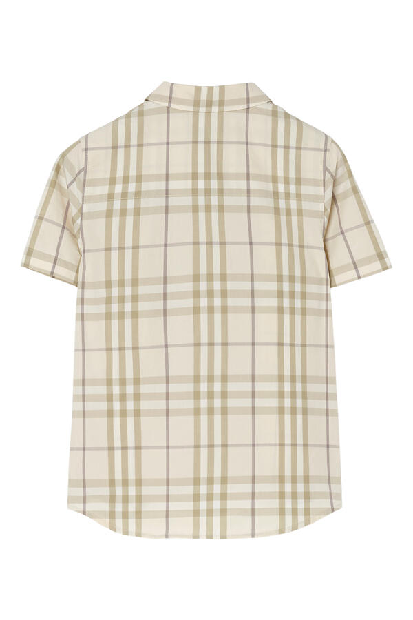 Kids Check Cotton Shirt 