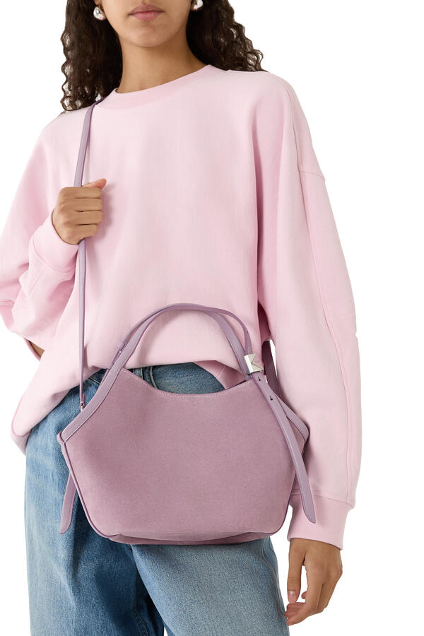 Deco Suede Small Tulip Tote