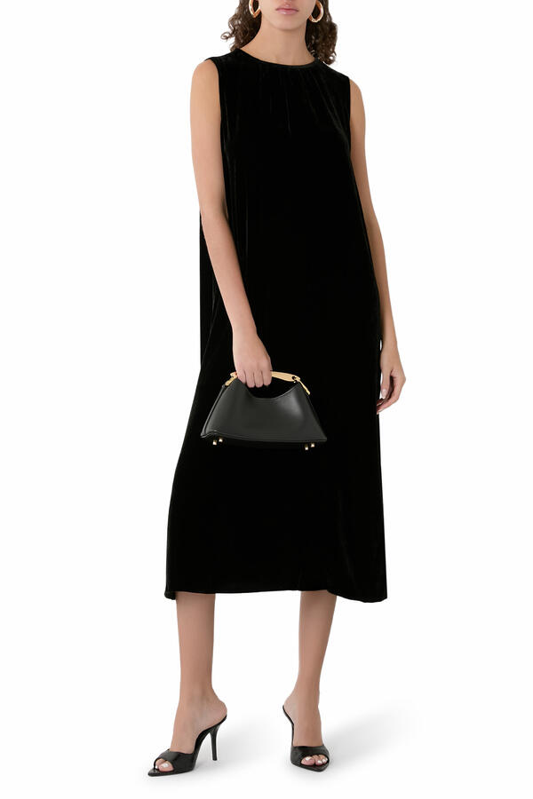  Velvet Round Neck Dress