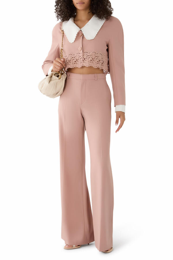 Cropped Gabardine Jacket