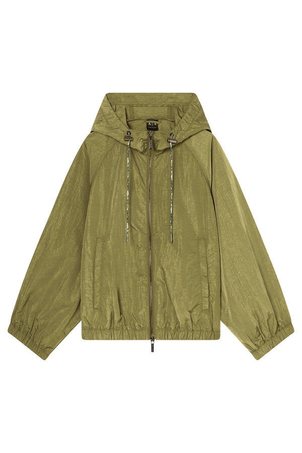 Metallic Effect Windbreaker
