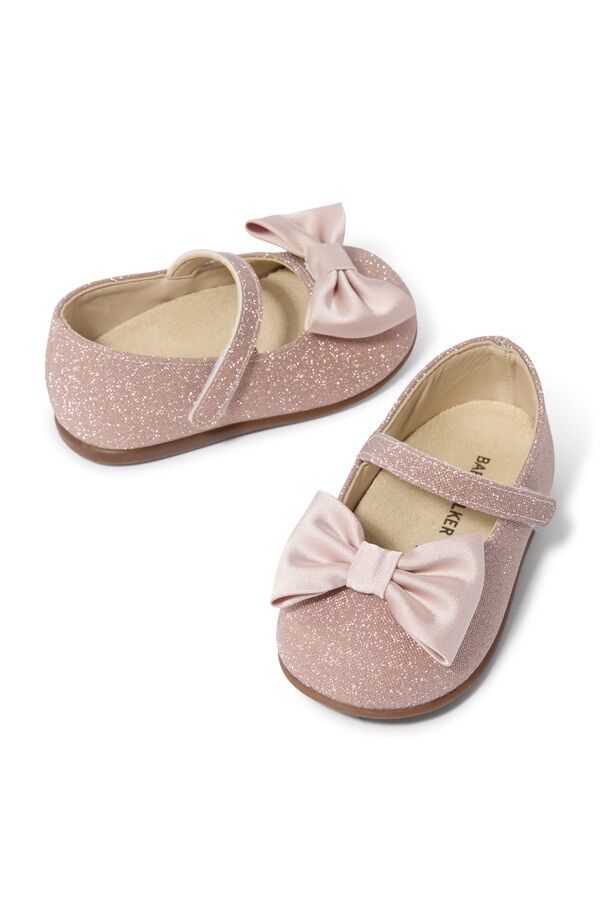 Baby Handmade Bow-Embellished Ballerinas