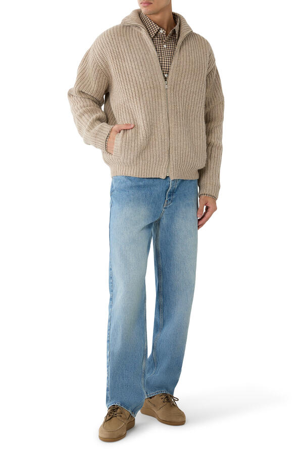 Chunky Zipped Cardigan