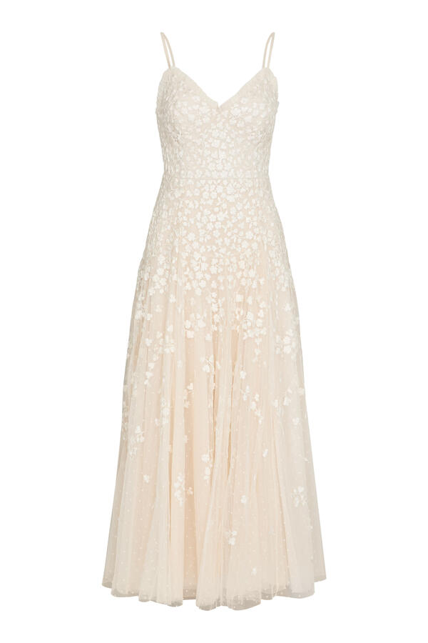 Scatter Blossom Cami Ankle Gown