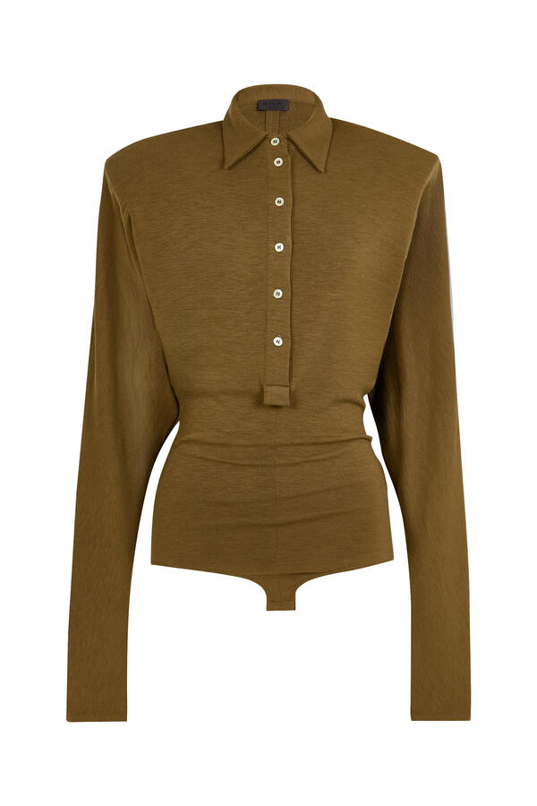 Batsleeves Polo Bodysuit 
