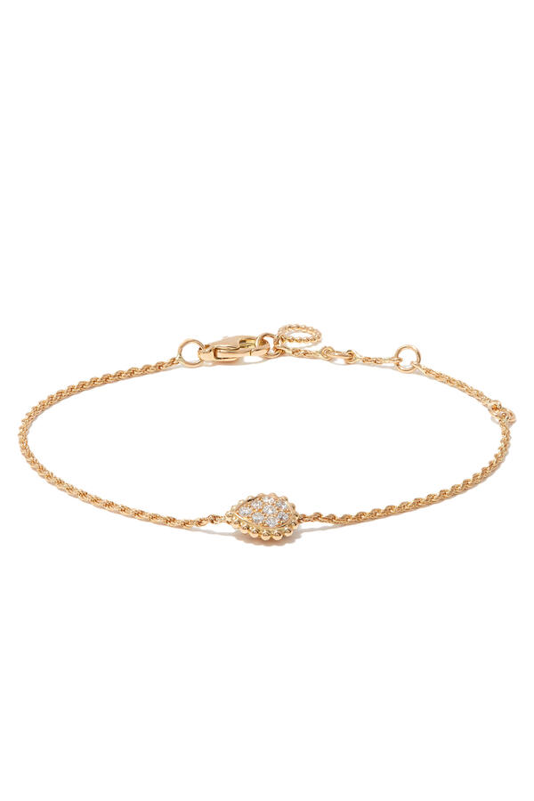 Serpent Bohème XS Motif Bracelet, 18K Yellow Gold & Diamonds