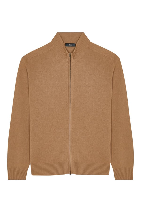 Slim-Fit Zip-Up Cardigan