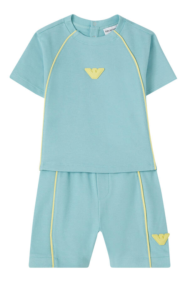 Kids Logo Piqué T-Shirt and Shorts Set