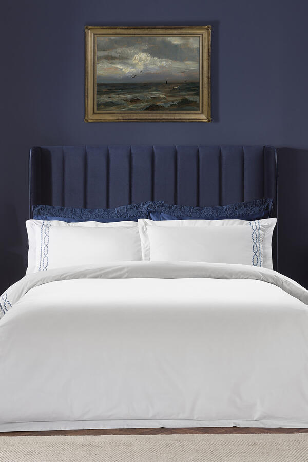 Coastal Embroidery Duvet Cover & Pillowcase Set