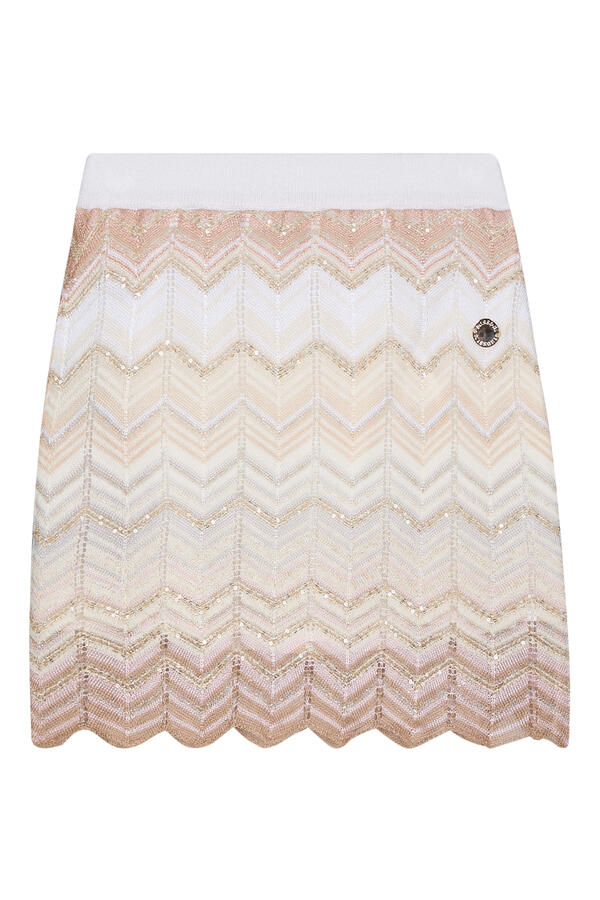 Kids Waves Knit Mini Skirt 