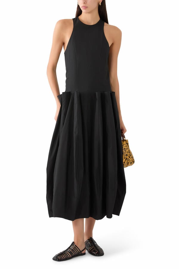 Pinch Pleat Dress