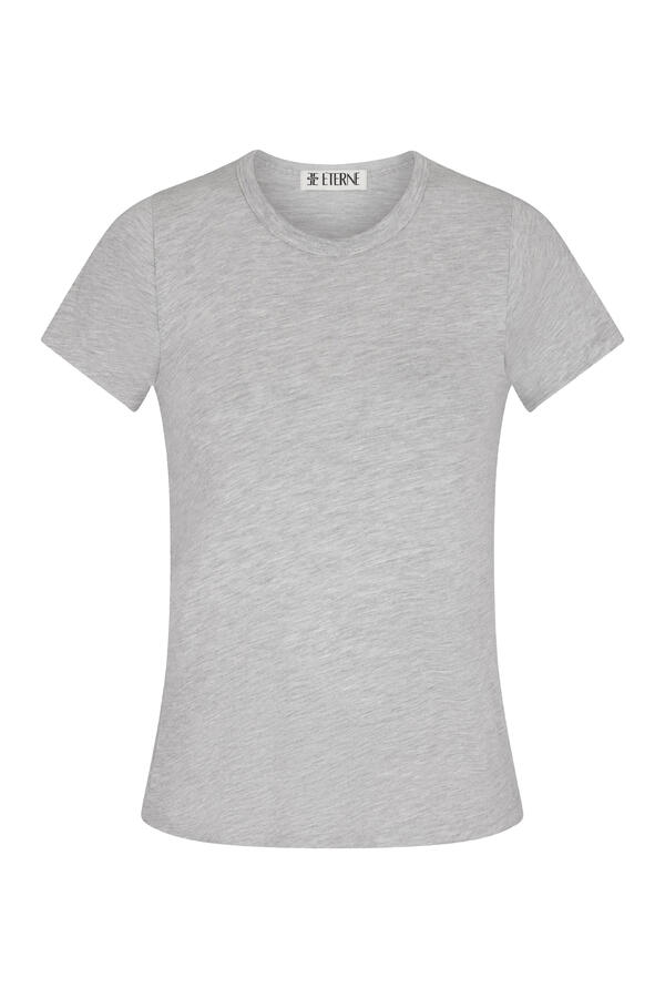 Fitted Crewneck Short Sleeve T-Shirt