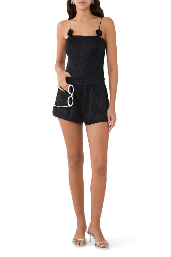  Glazed Lumiere Lurex Shorts