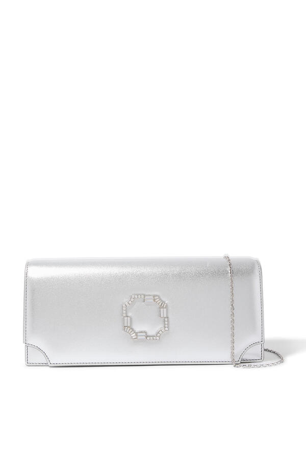 Vivien Metallic Leather Clutch