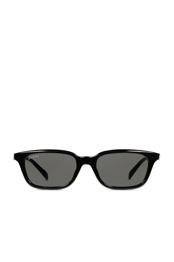 Logo Lettering Rectangular-Frame Sunglasses