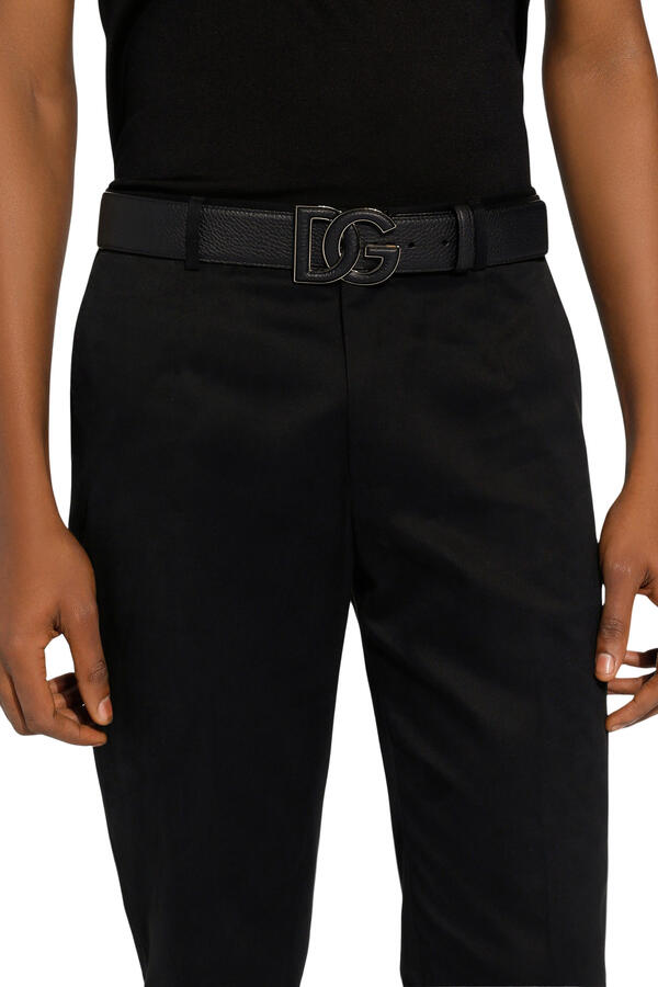 Deerskin-Print Calfskin Belt