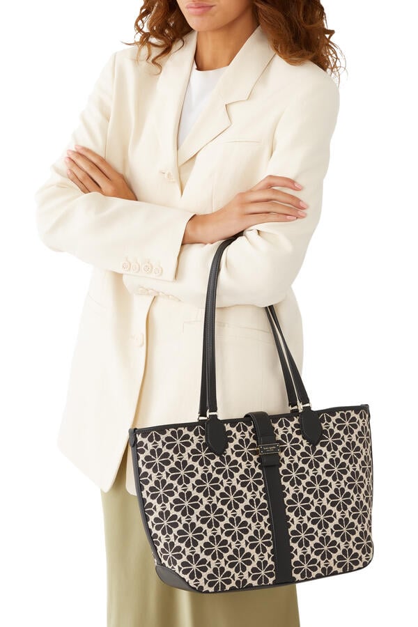 Spade Flower Jacquard Medium Tote
