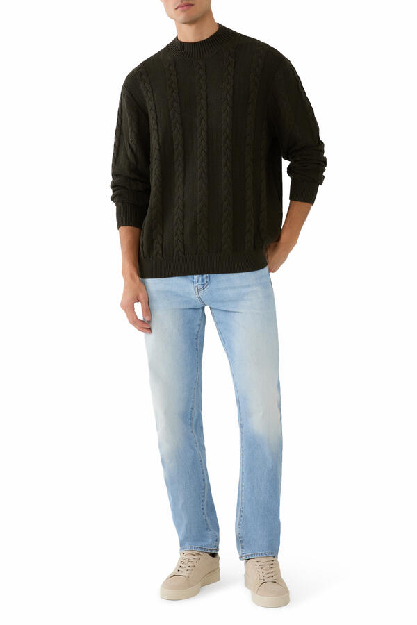 Cable-Knit Long Sleeves Pullover