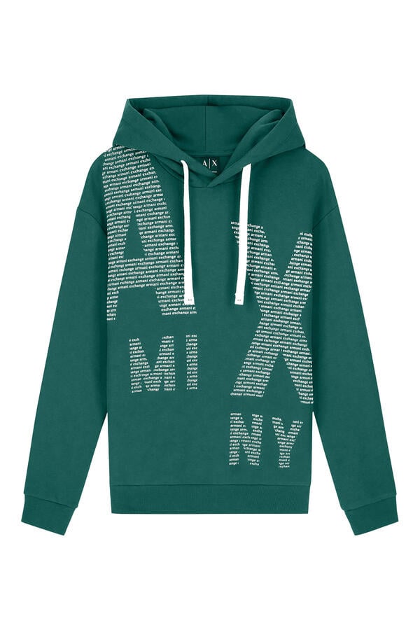 Drawstring and Front Lettering Hoodie