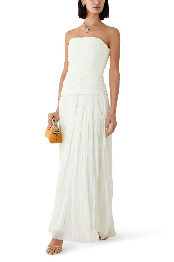 Danielle Crinkle Jersey Bustier Gown