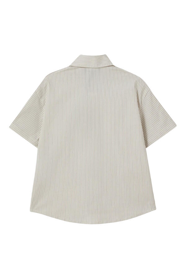 Kids Pinstriped Classic Collar Shirt