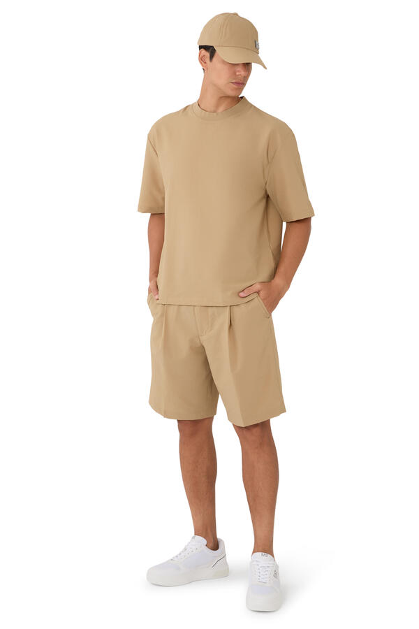 Down and Feather Padding Bermuda Shorts