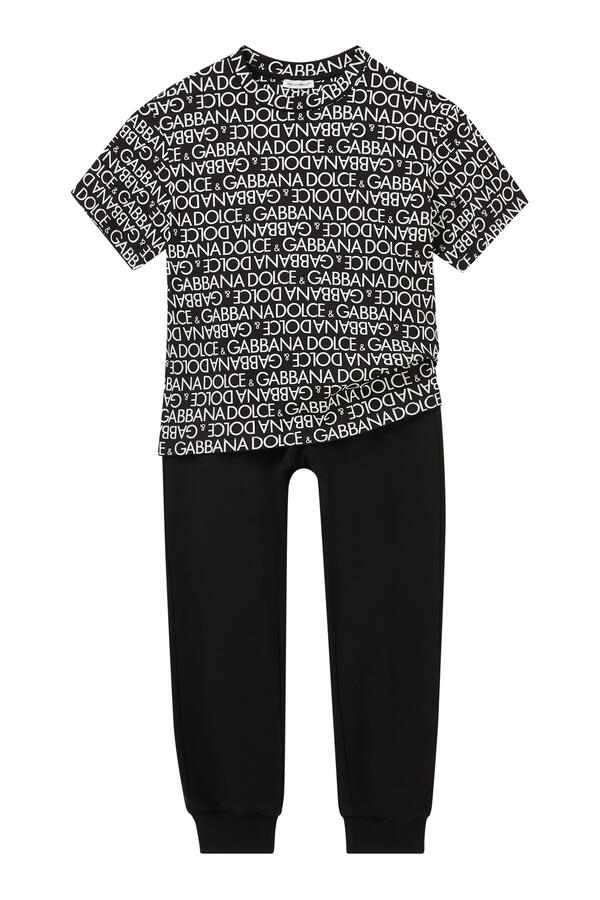 Kids Logo Print Cotton T-Shirt