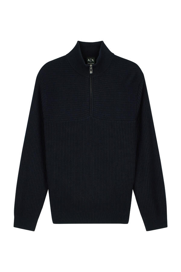 Rib-Knit Pullover