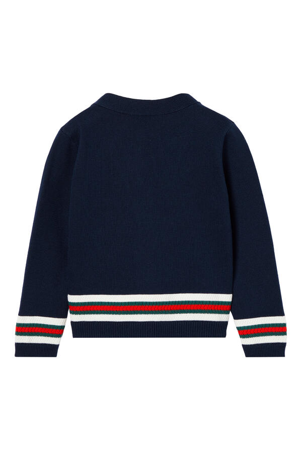 Kids Web Detail Cardigan