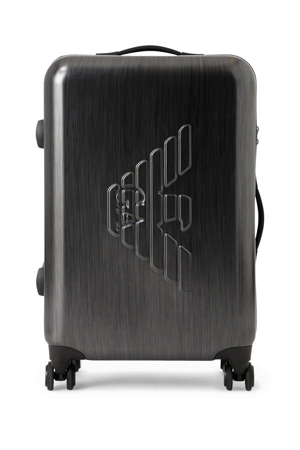 Oversized Embossed Eagle Trolley Suitcase