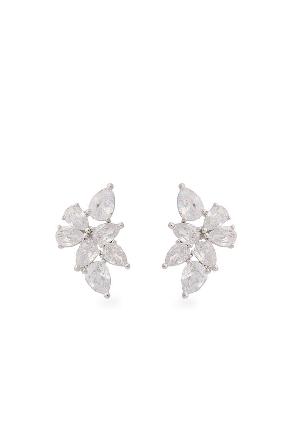 Nina Studs, Sterling Silver & Cubic Zirconia