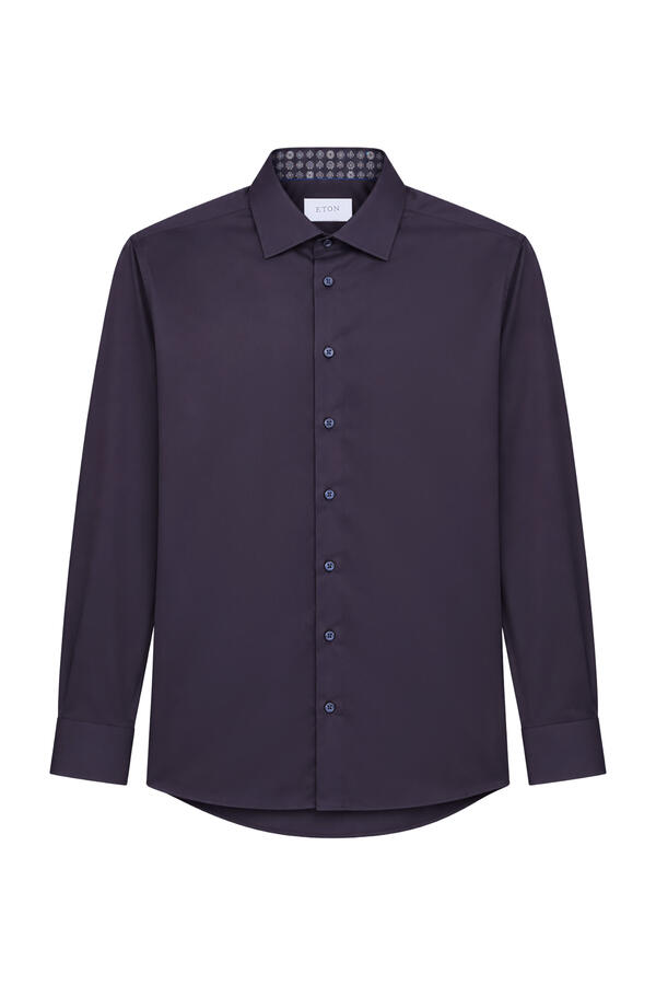 Geometric Effect Signature Twill Shirt