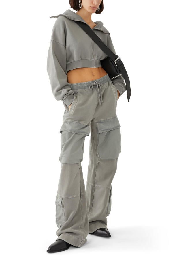 Cropped Full Zip Sweatshirt 