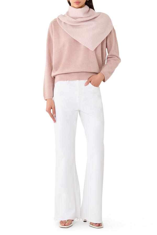 Felted Wool Crew Neck Sweater