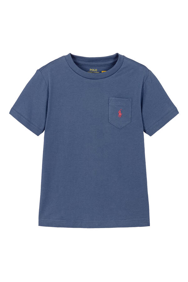 Kids Cotton Jersey Pocket T-Shirt 