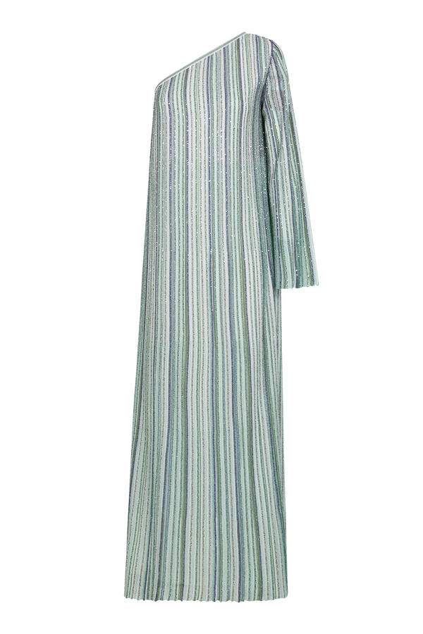  Ramadan Partialized One-Shoulder Maxi Dress 