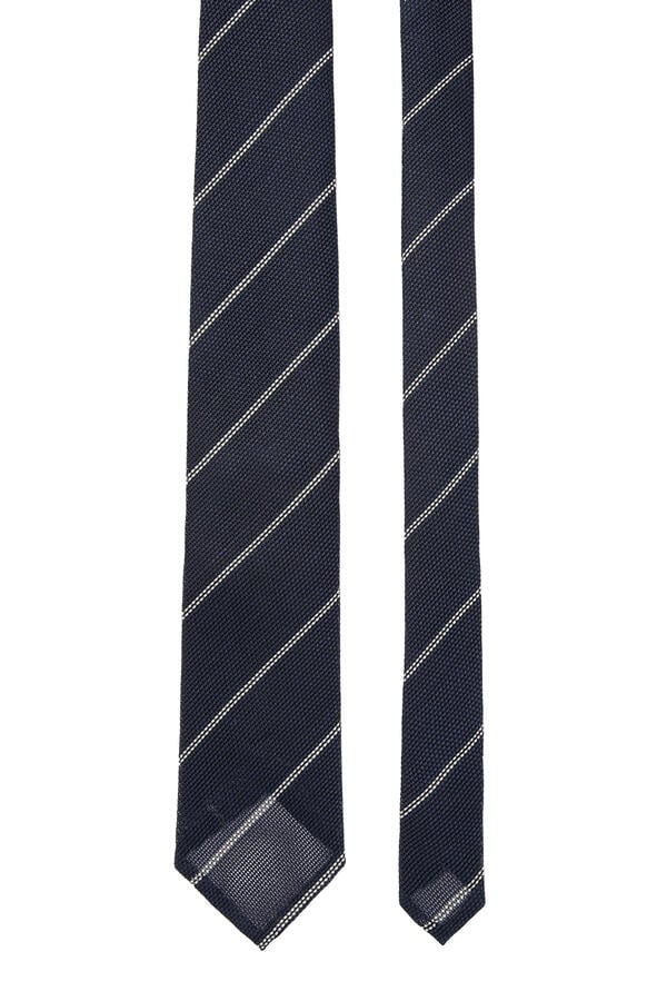 Striped Grenadine Silk Tie