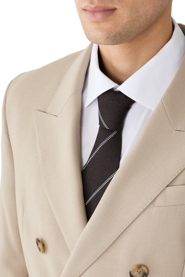 Striped Grenadine Silk Tie
