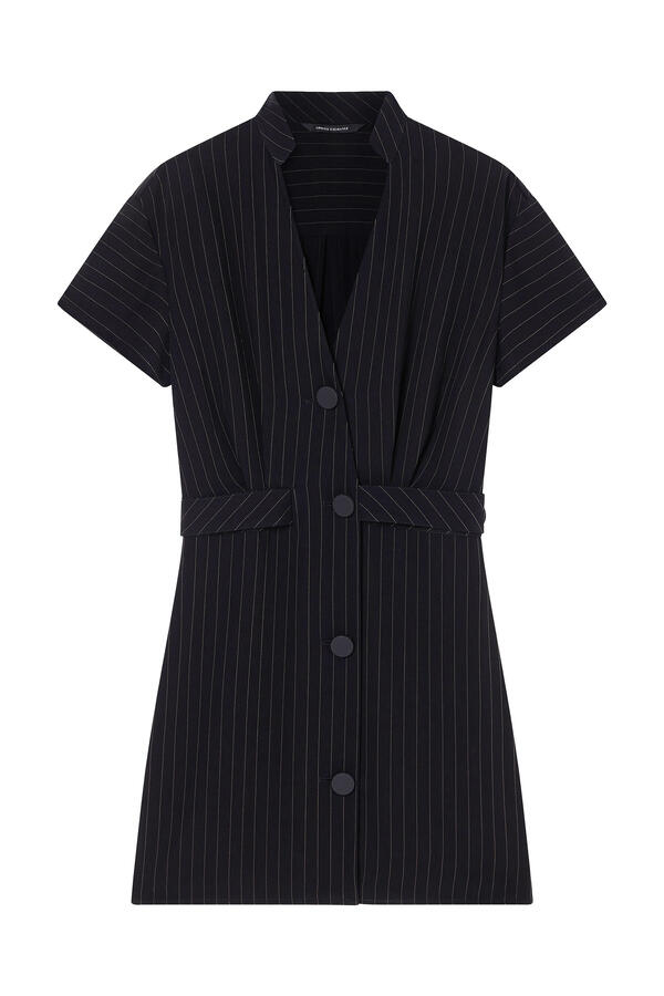 Short Pinstriped Dress