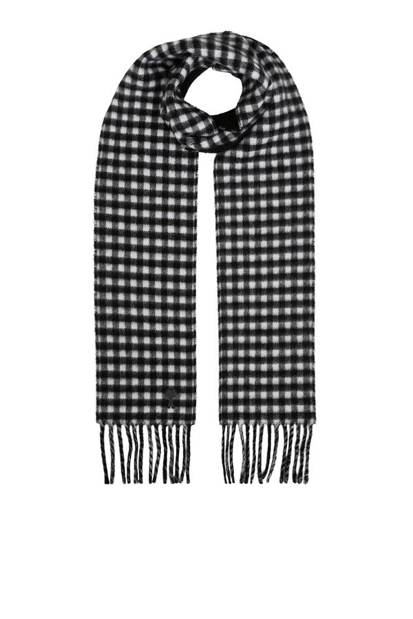 Checkered Wool Scarf