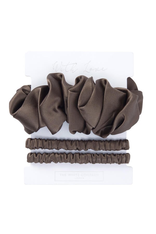 Silk Skinny Sleep Scrunchies, Set of 3