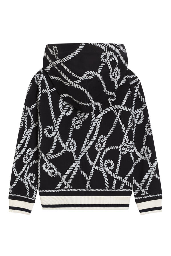 Kids Cotton Hoodie with Marina Print 