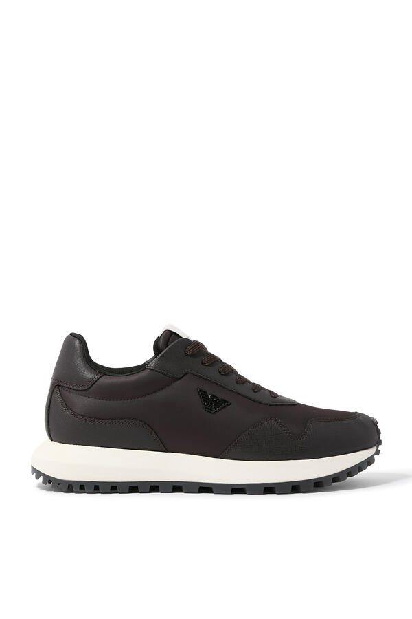 ASV Recycled Nylon Sneakers with Regenerated Saffiano Details