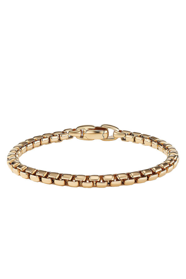 18K YG Box Chain Bracelet