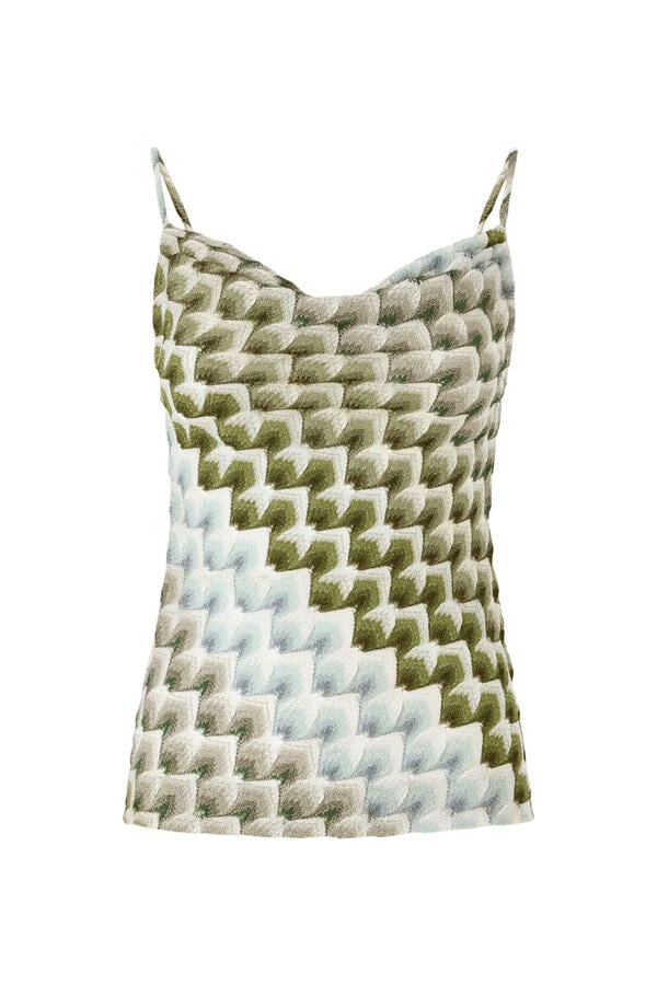  Laced Raschel Sleeveless Top 