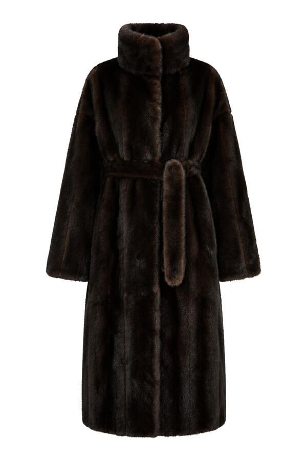 Ravello Faux Fur Robe Coat
