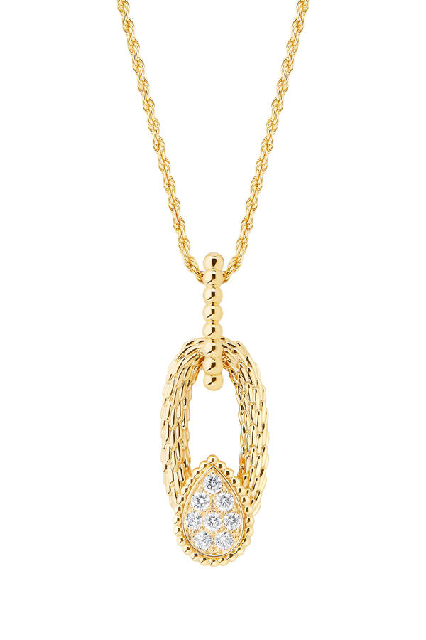 Serpent Bohème Vintage Pendant, 18K Yellow Gold & Diamonds