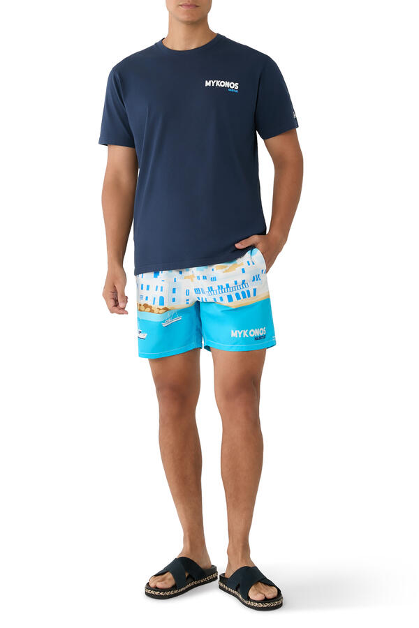 Gustavia Portofino Placed Print Swim Shorts 